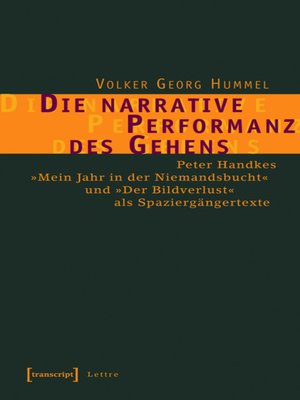 cover image of Die narrative Performanz des Gehens